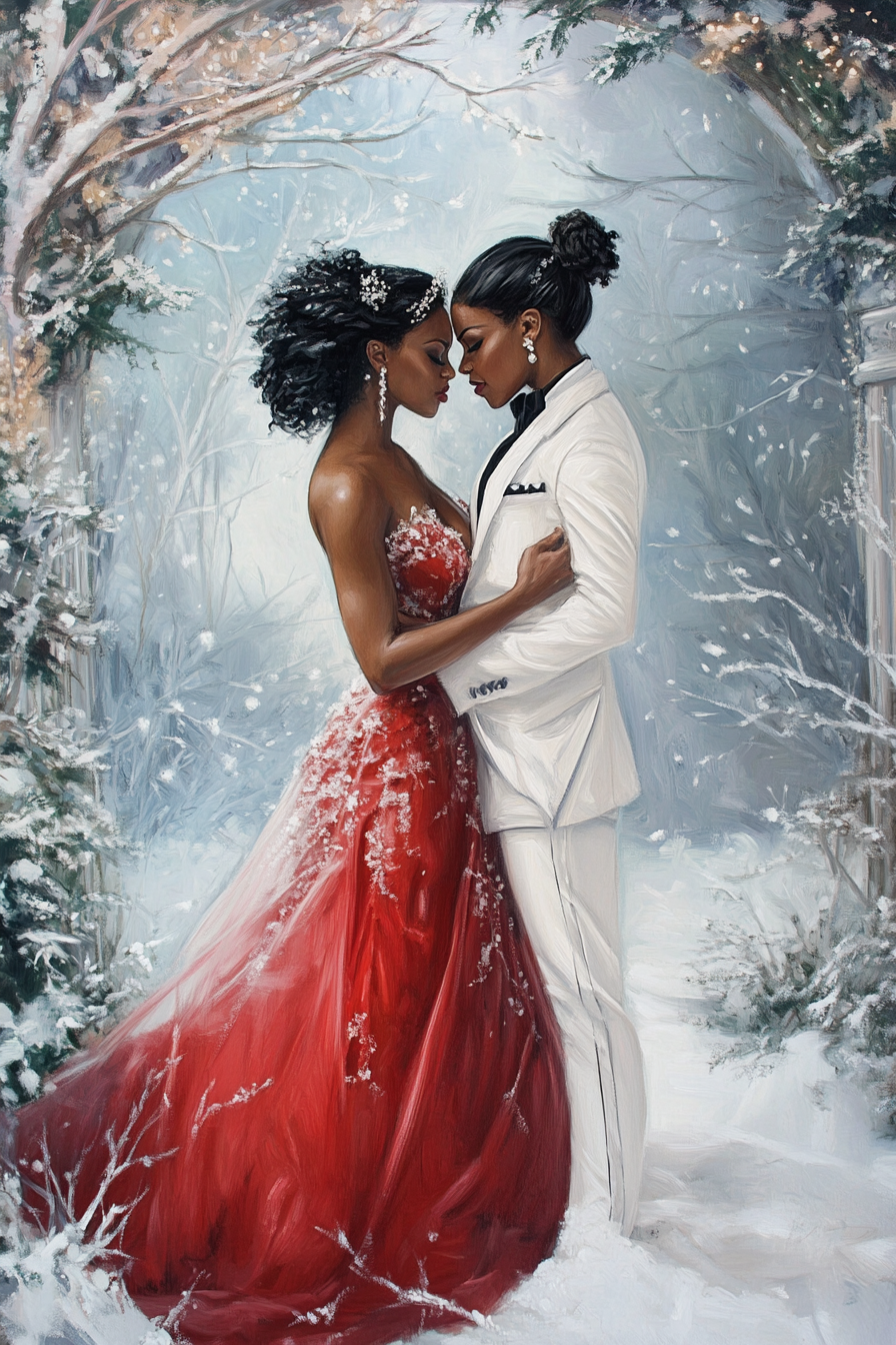 A Lesbian Couple at the Winter Ball