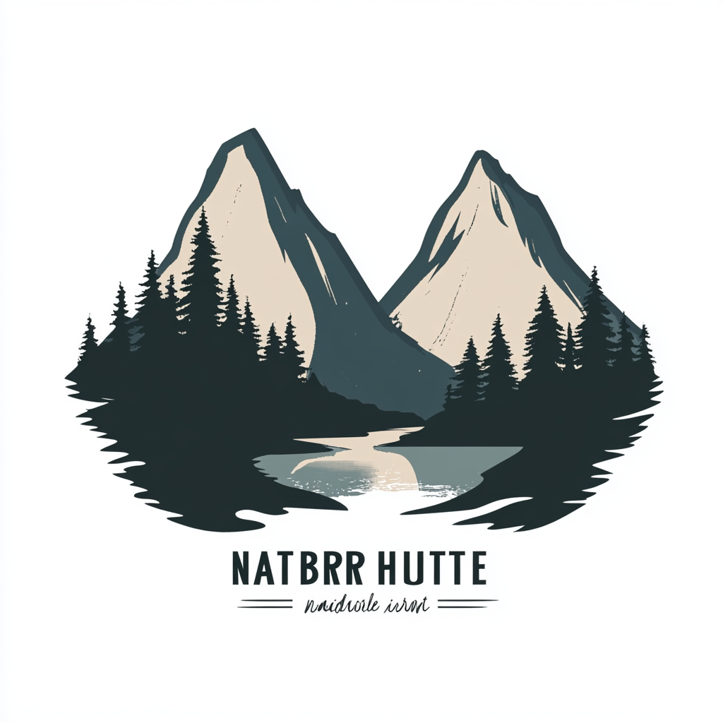 A Logo for Natberger Hütte: Alpine Tranquility & Adventure