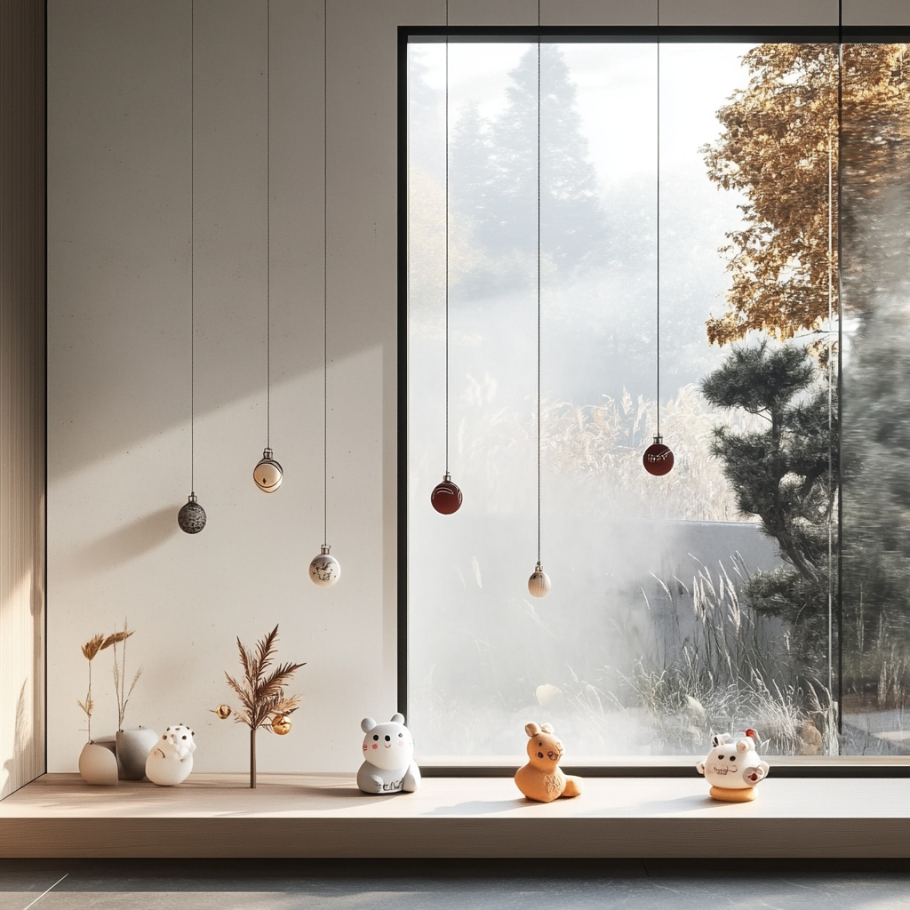 A Luxurious Window Decorated With Playful Ornaments