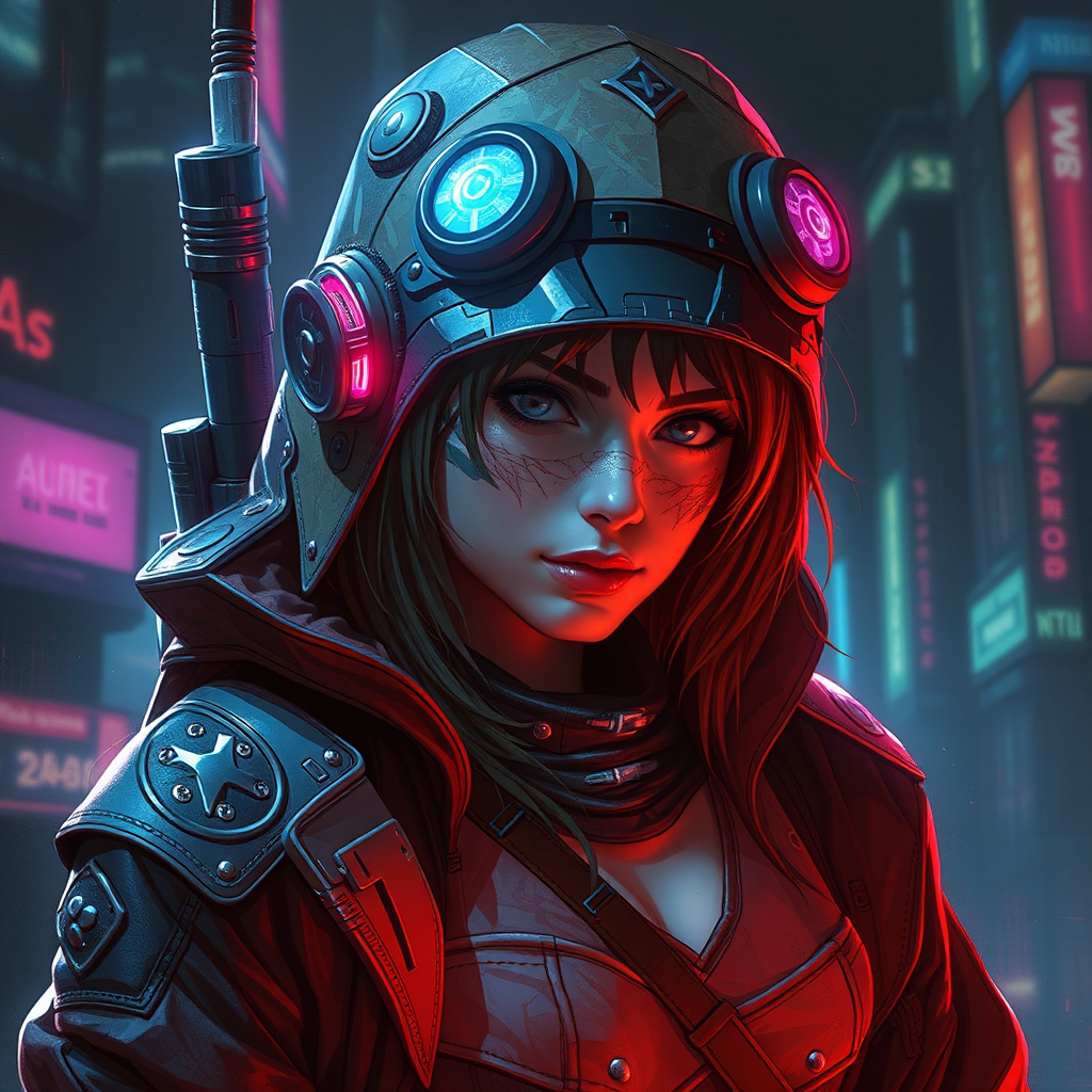 A Mage Lucy in Cyberpunk Edge Runner