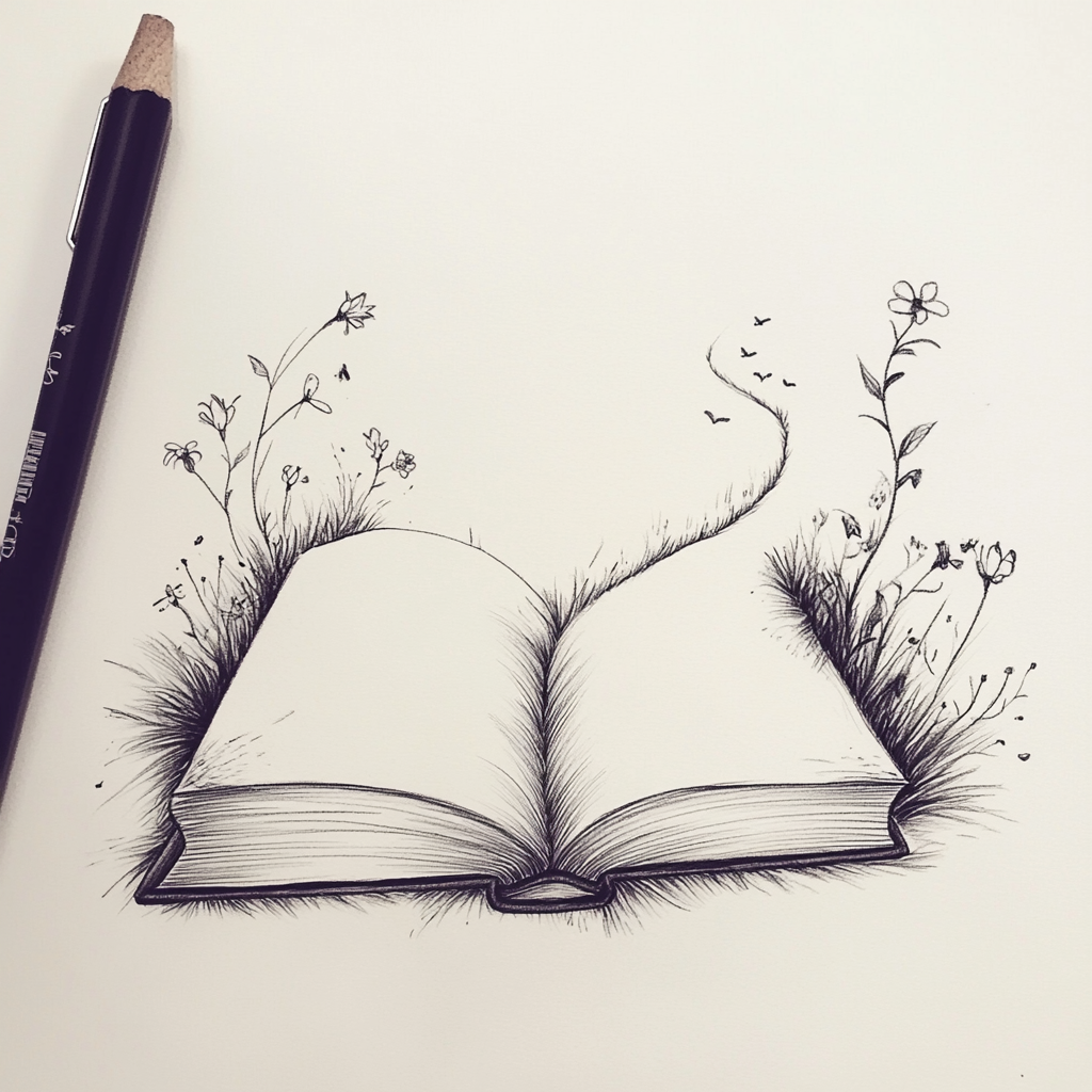 A Magical Path Leading from an Open Book