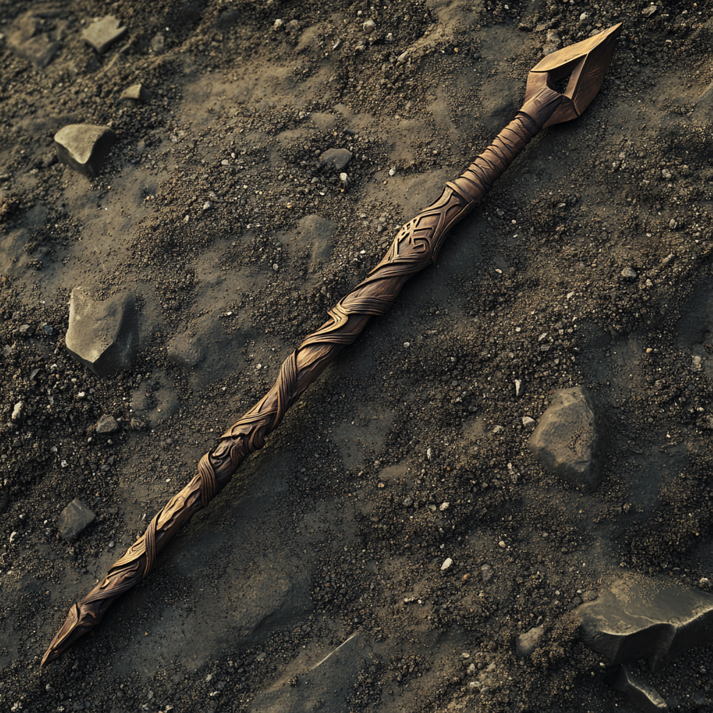 A Magical Spear in a Desolate World