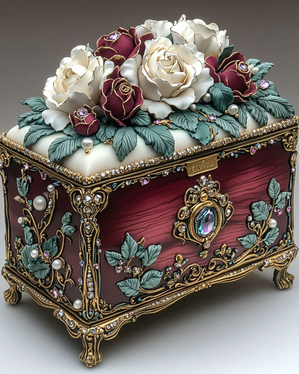 A Magical Versailles-Themed Cake with Jewelry Box Design