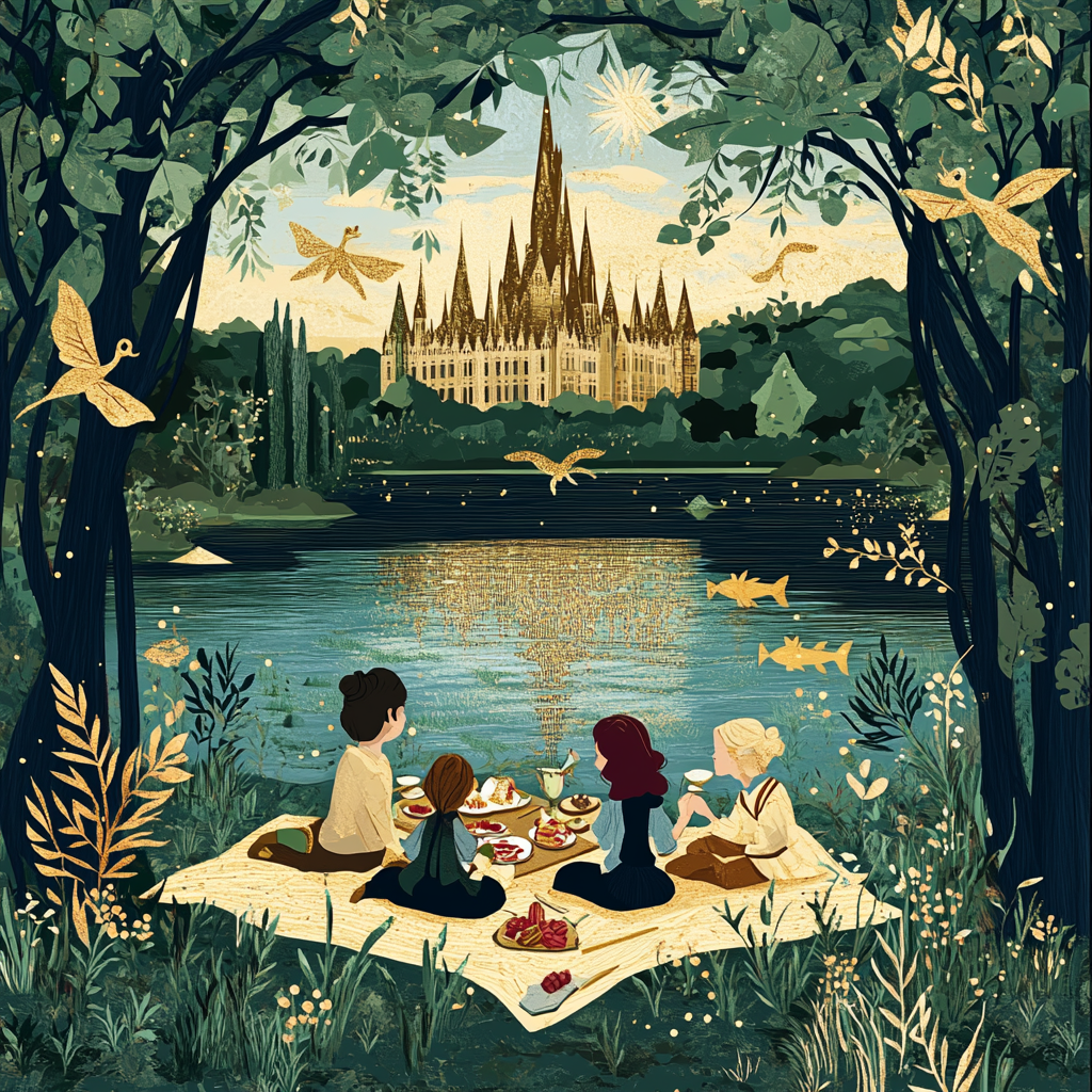 A Magical Wizarding Picnic by Hogwarts Lake