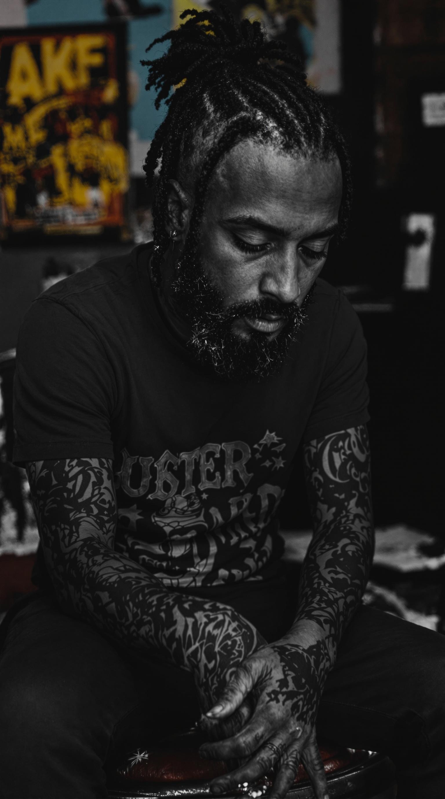 A Man with a Black Tattoo