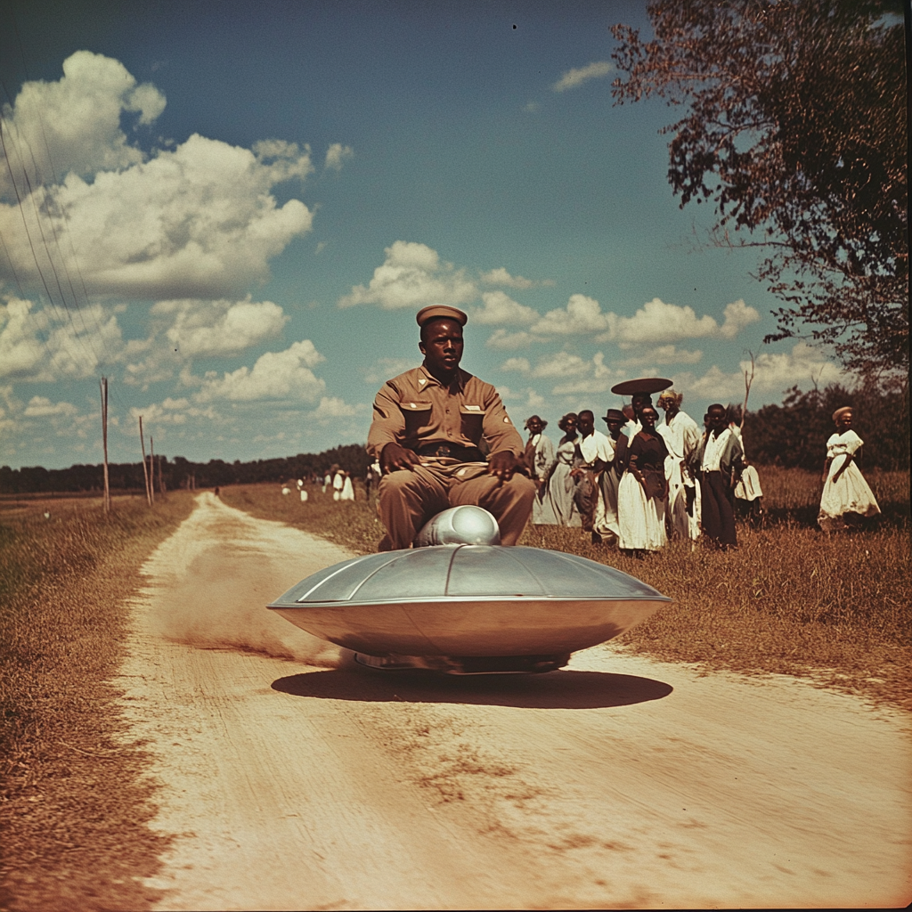 A Marine on a Hovercraft in 1969