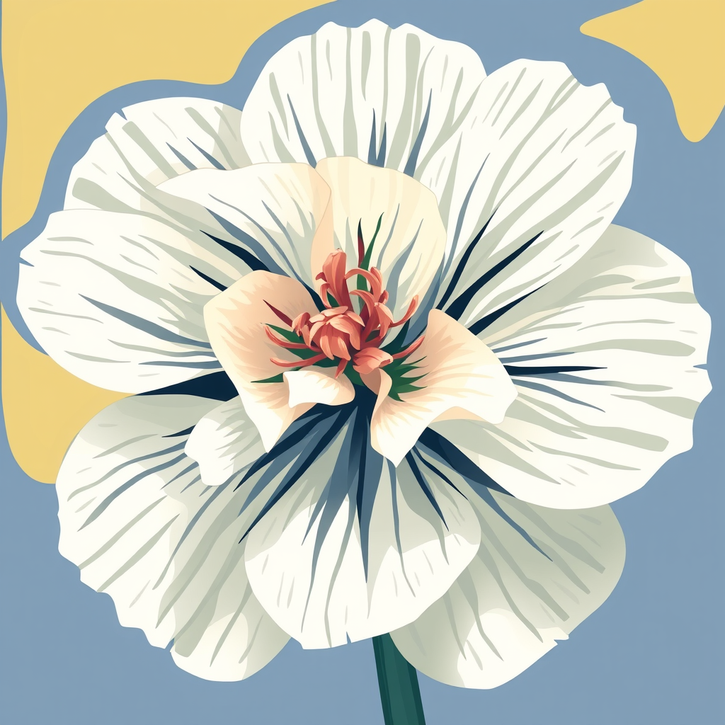 A Matisse Style Carnation Flower Painting