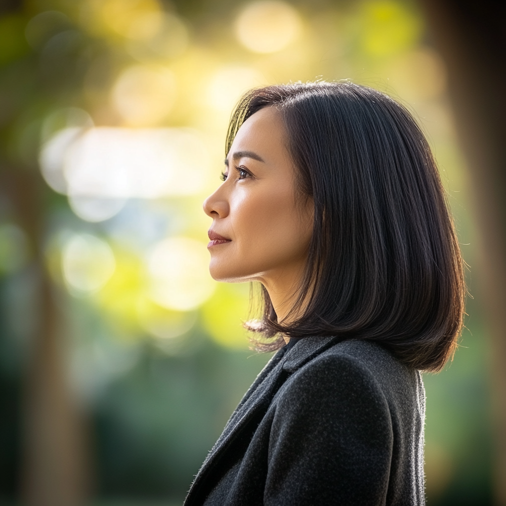 A Middle Age Asian Woman's Professional Photoshoot