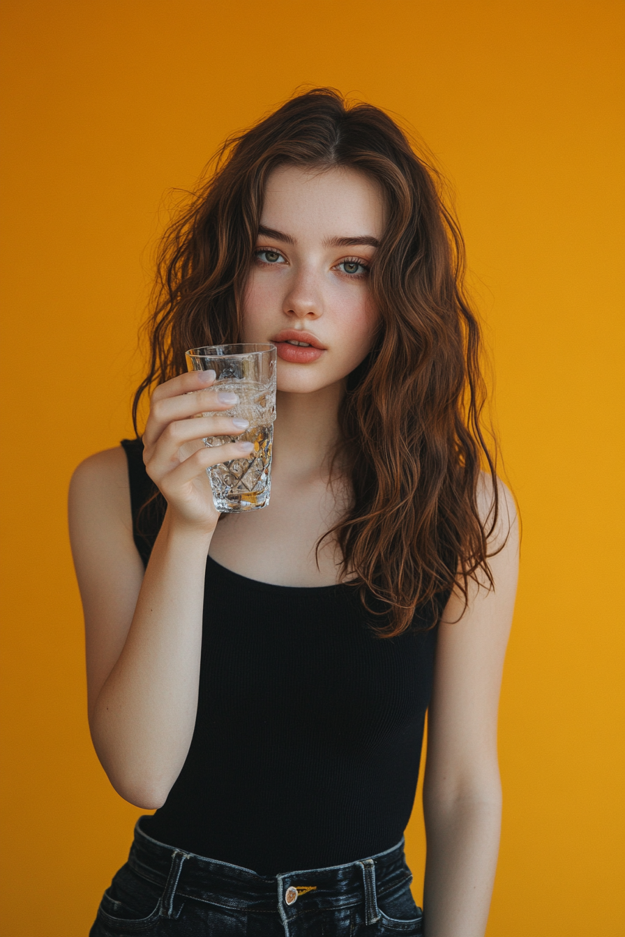 A Millennial posing for a Fresh Water Campaign