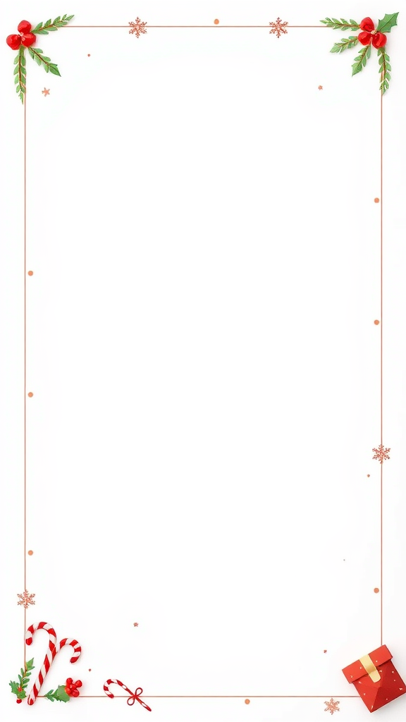 A Minimalistic Christmas-Themed Kids Letterhead Template