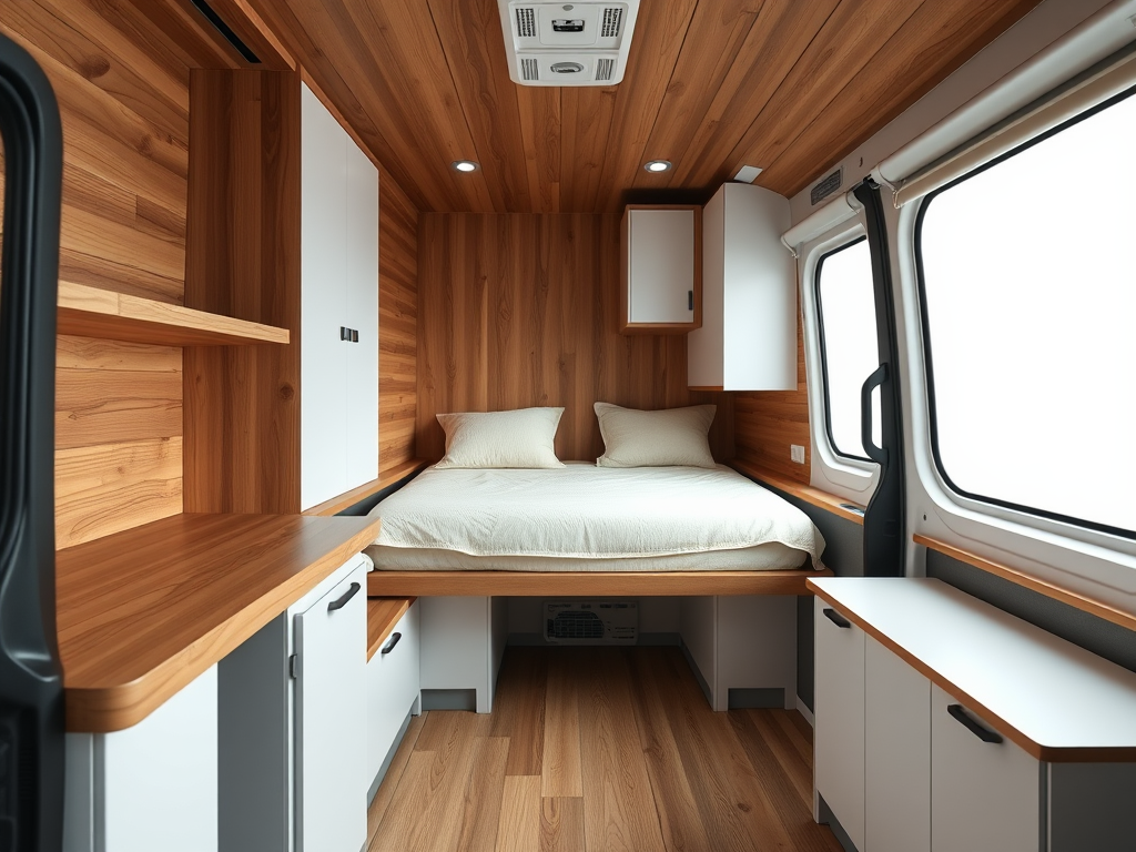 A Modern Luxury Mercedes Sprinter Interior