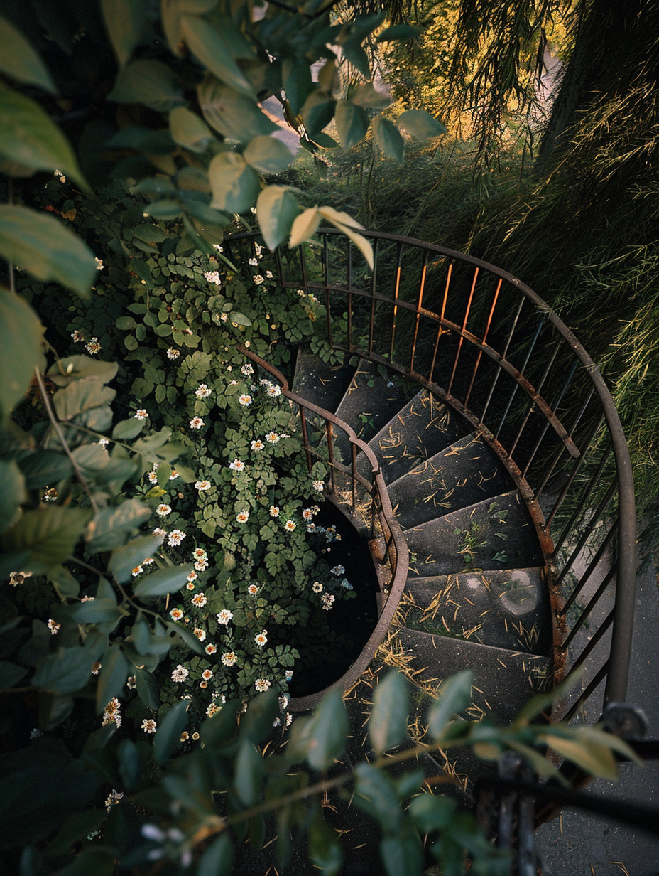 A Nostalgic Summer Evening on Spiral Staircase