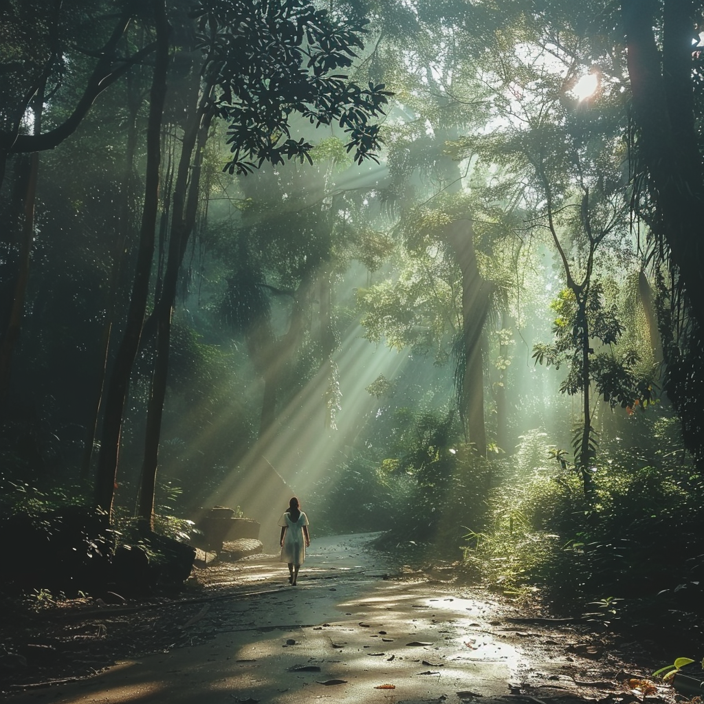 A Peaceful Walk Through Forest: Connecting with Nature