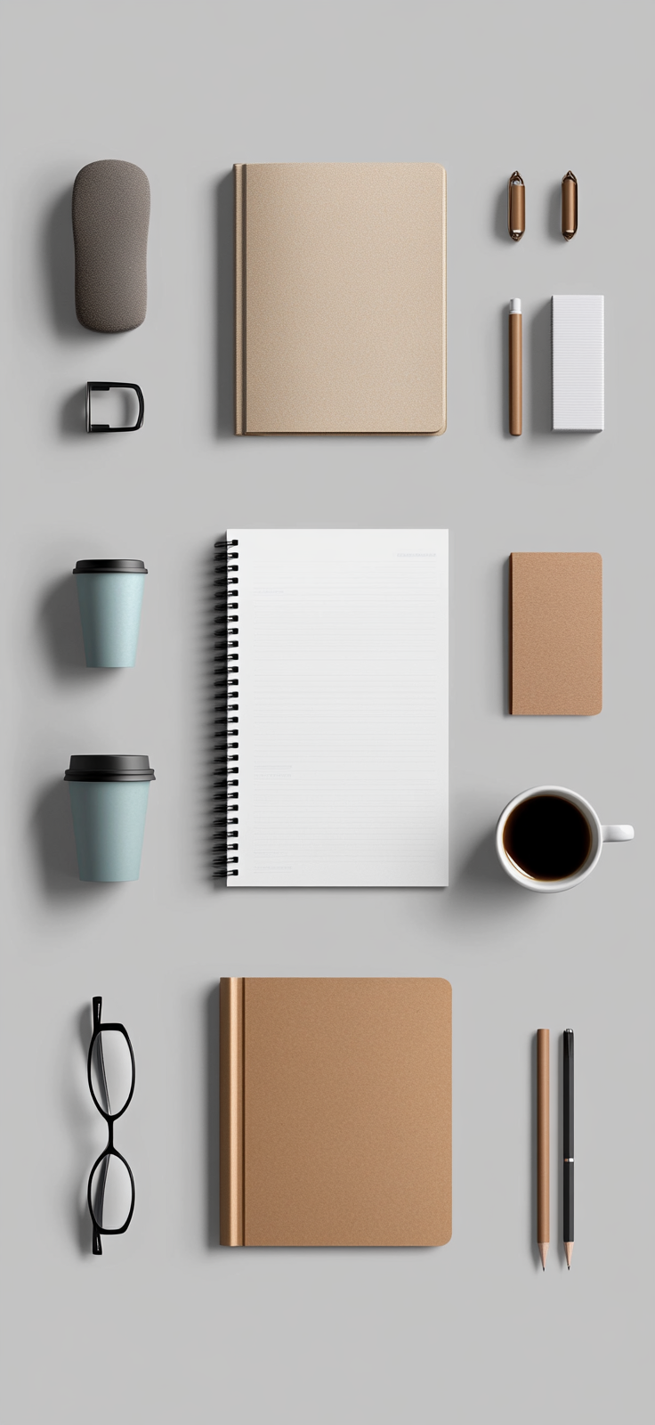 A Photorealistic Flat Lay With Minimalistic Objects