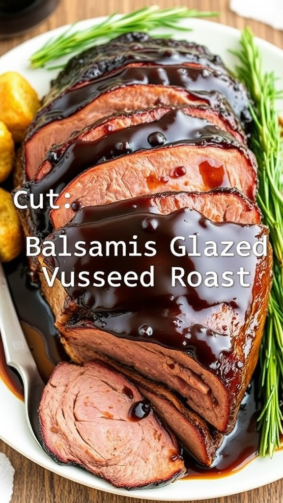 A Picture of Balsamic Glazed Roast Beef