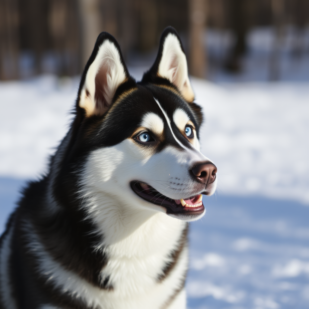 A Picture of a Husky Dog