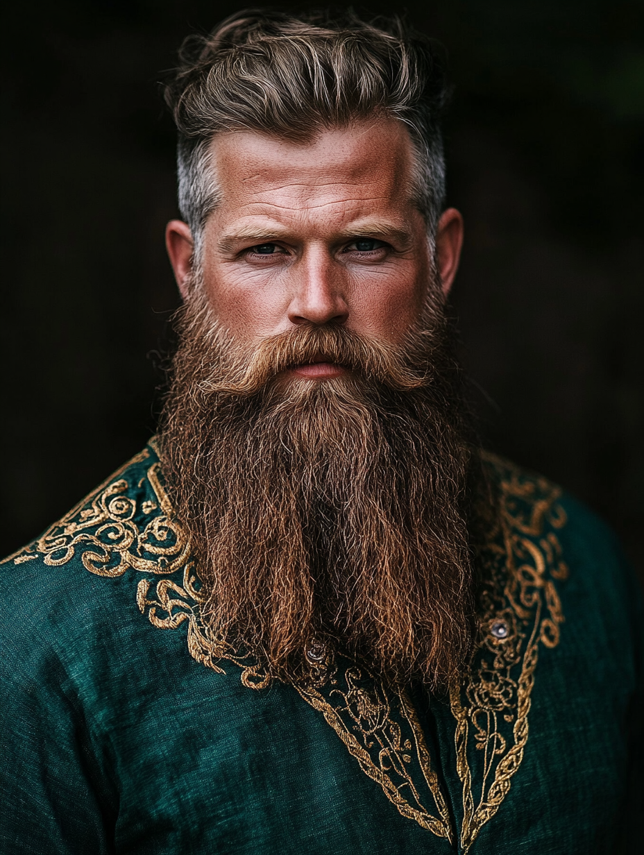 A Portrait of Norse God Thor, the Viking