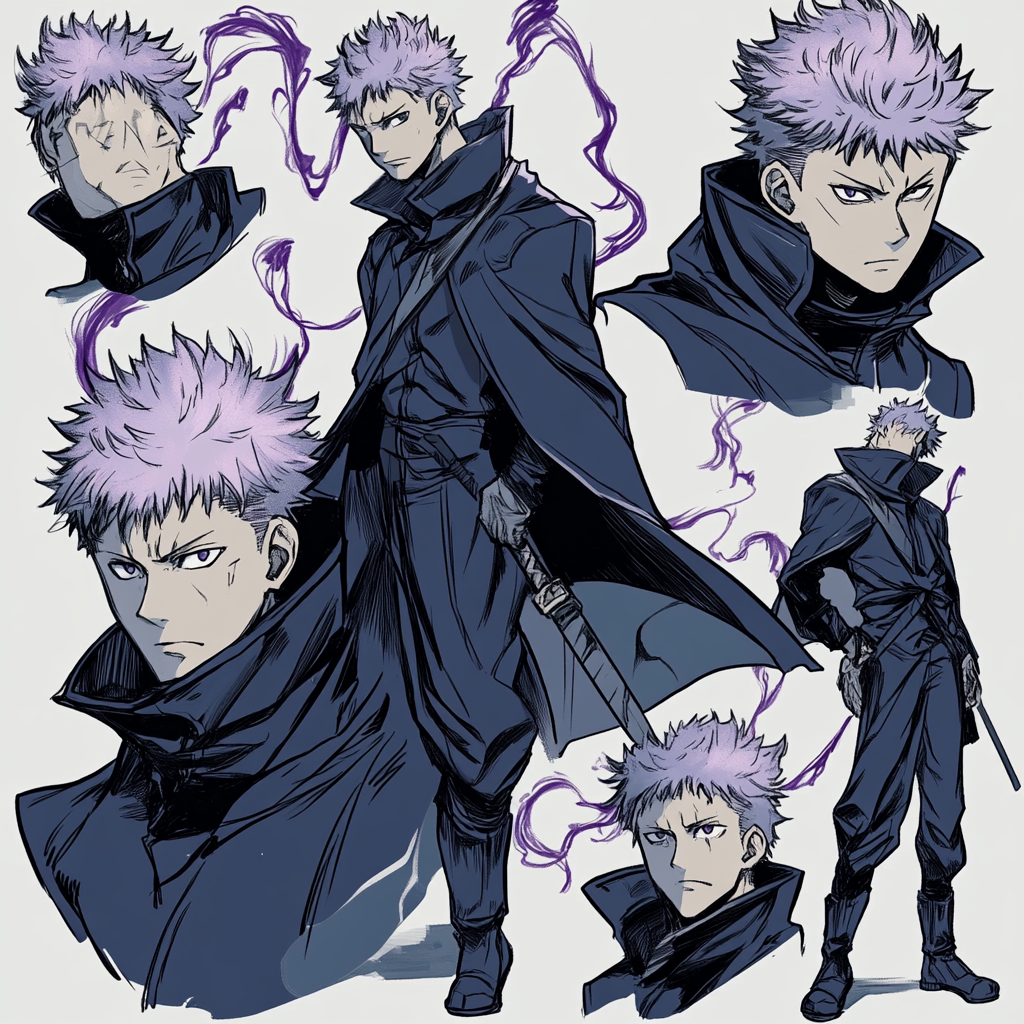 A Powerful Jujutsu Sorcerer in Manga Panels