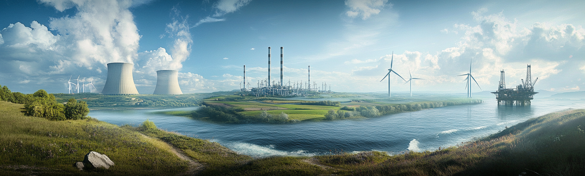 A Professional Photograph of Diverse Energy Landscapes