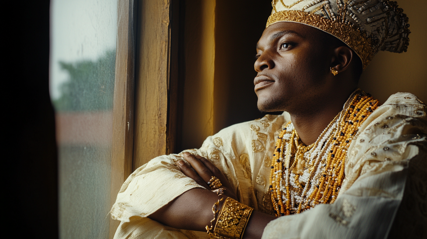 A Proud African Man at Home