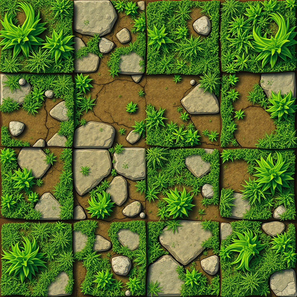 A Realistic Grass Tile Set for Video Games