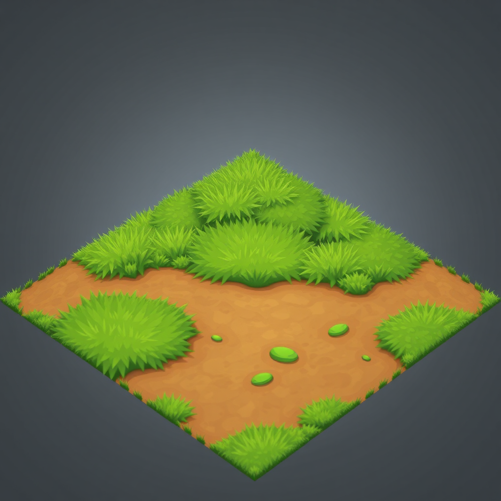 A Realistic Grass Tiles for Videogame Plain