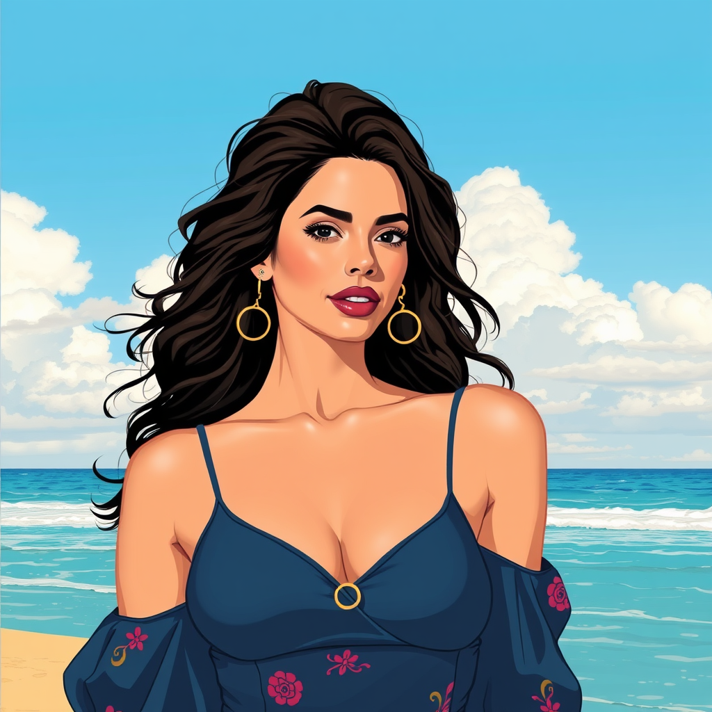 A Realistic Portrait of Salma Hayek