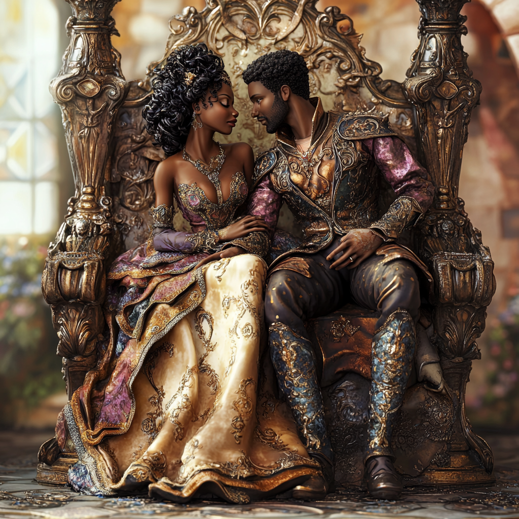 A Royal Couple in a Fairy Tale Castle