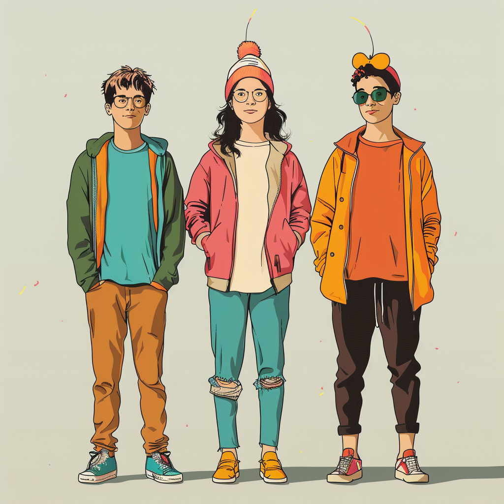 A School Flier with 3 Young Adults