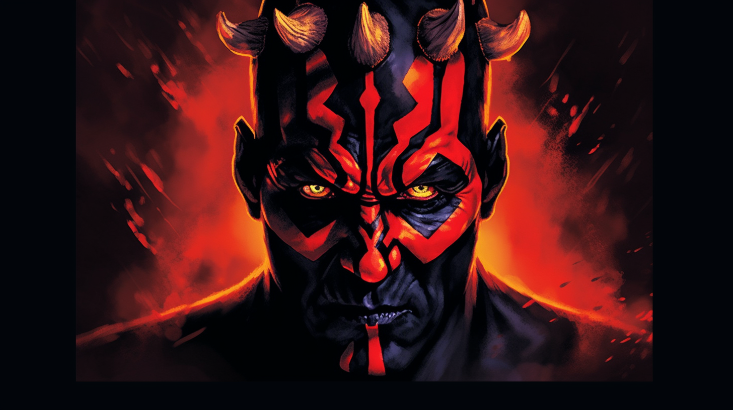 A Sinister Portrait of Darth Maul