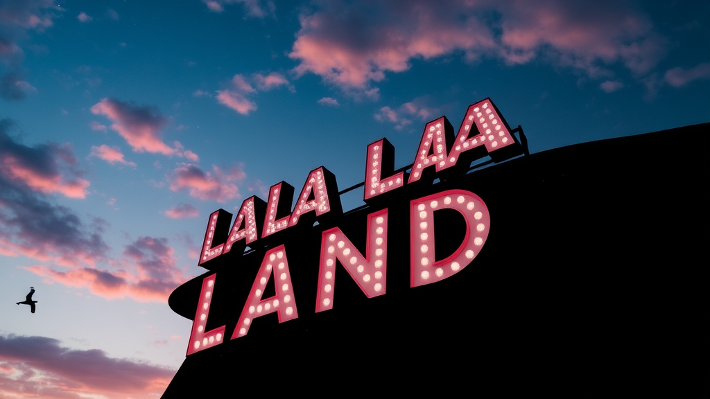 A Sky Banner Displaying 'Lala Land'