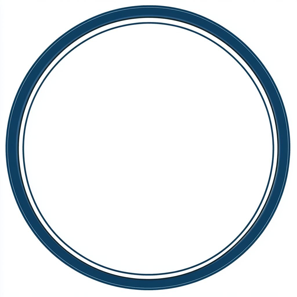 A Slim Blue Circle