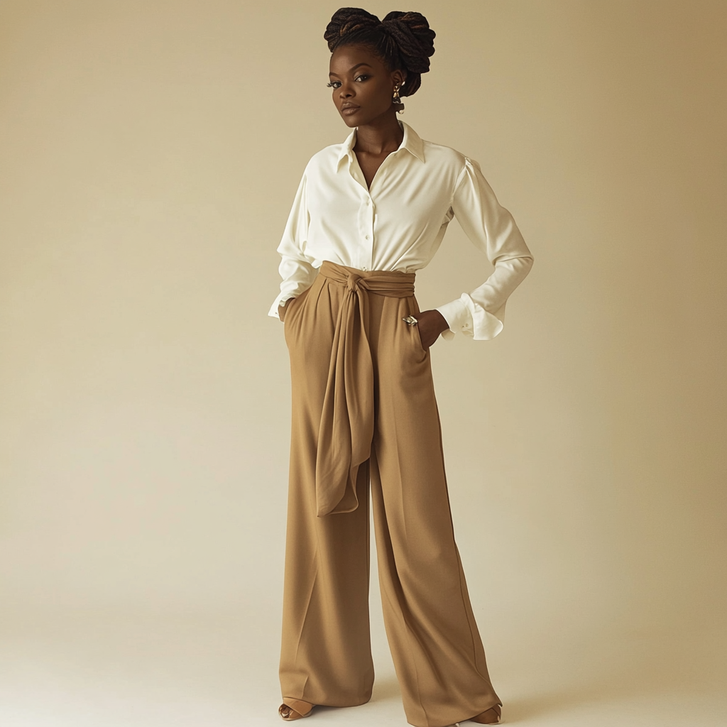 A Sophisticated Outfit with Shirt and Trousers