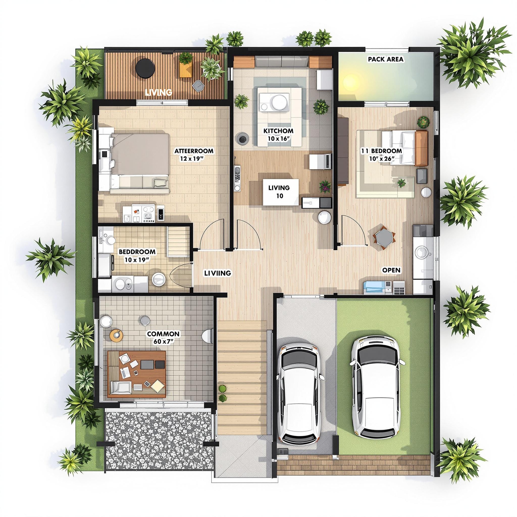 A Spacious Three-Bedroom Ground Floor House