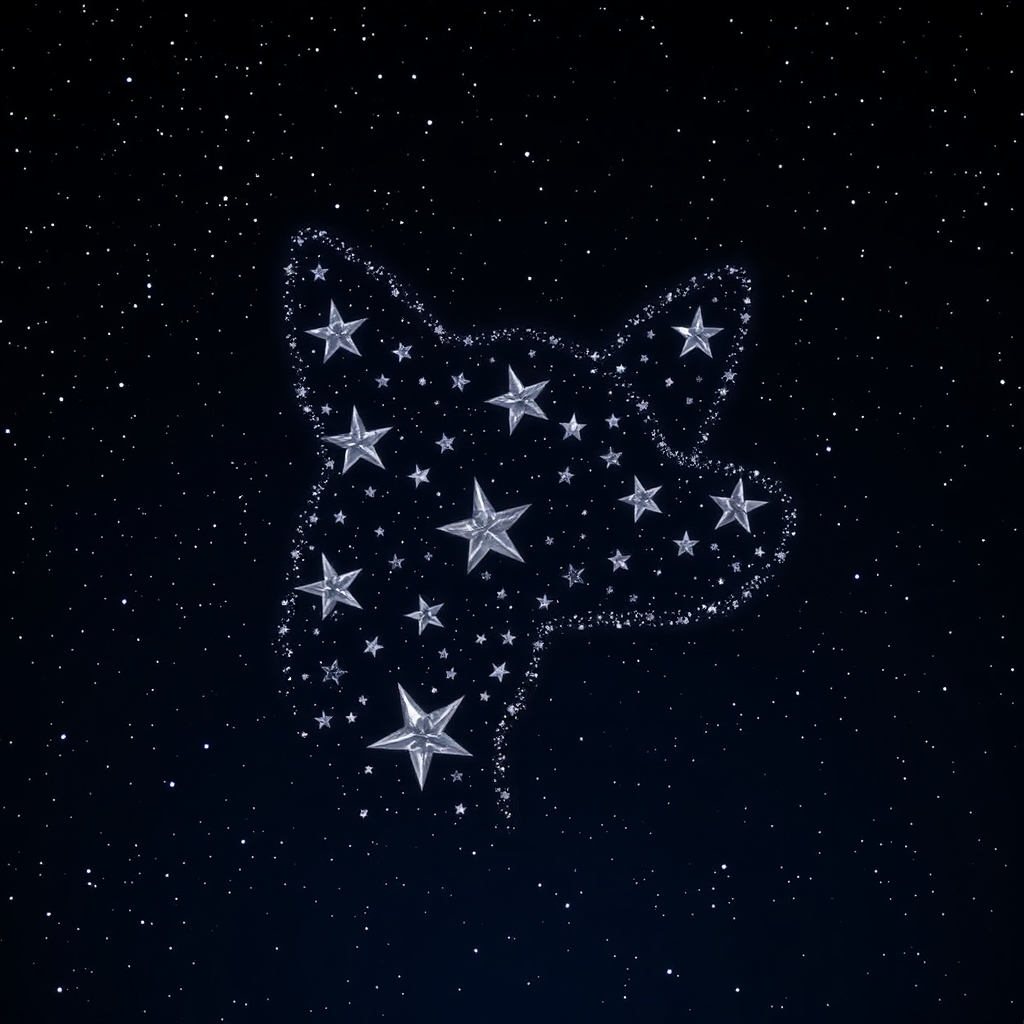 A Sparkling Dog in the Night Sky