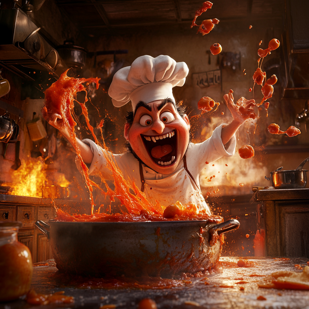 A Spooky Halloween Italian Chef, Disney Poster