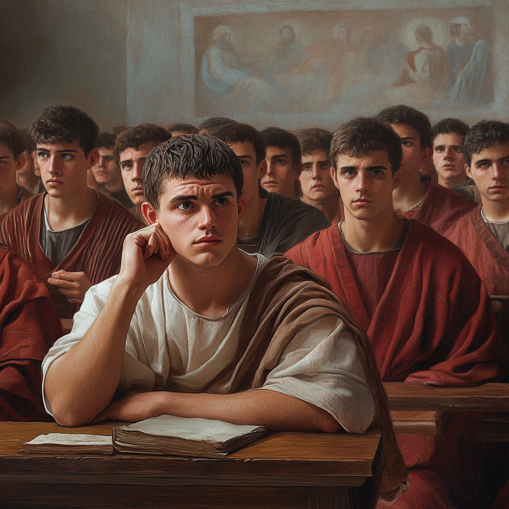 A Student Thinks About Philosophy in 1200 Naples