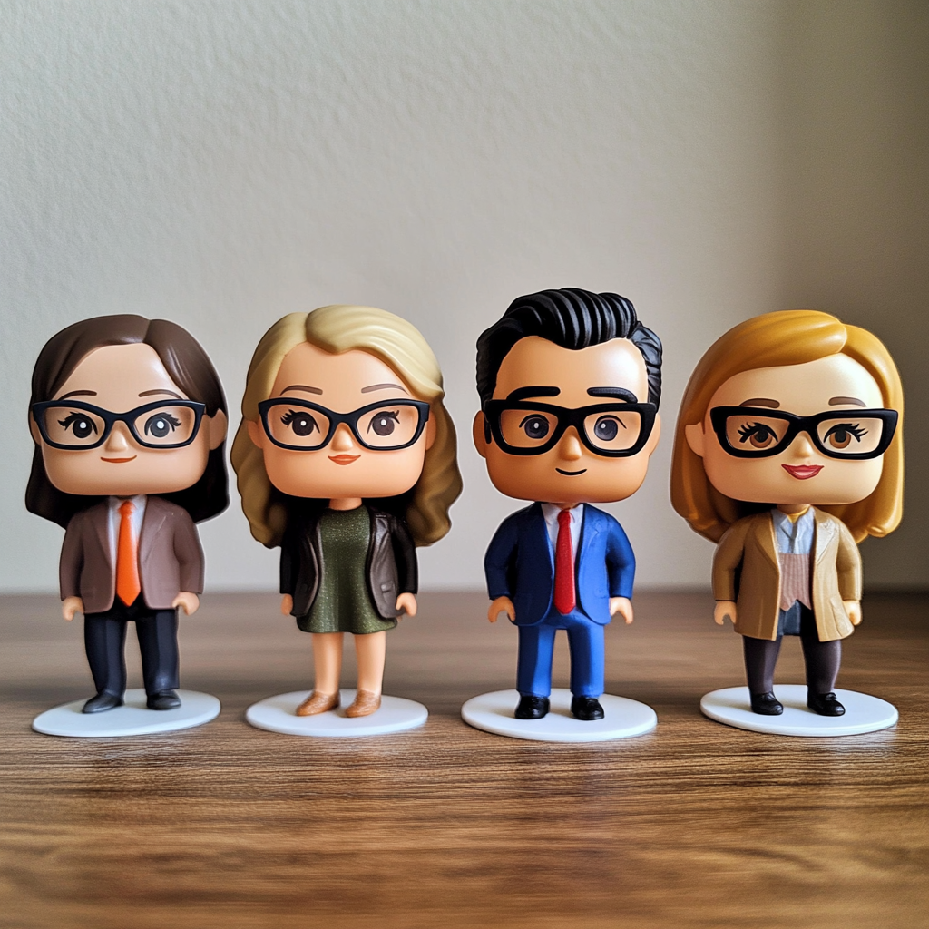 A Team of Office Workers as Funko Pops