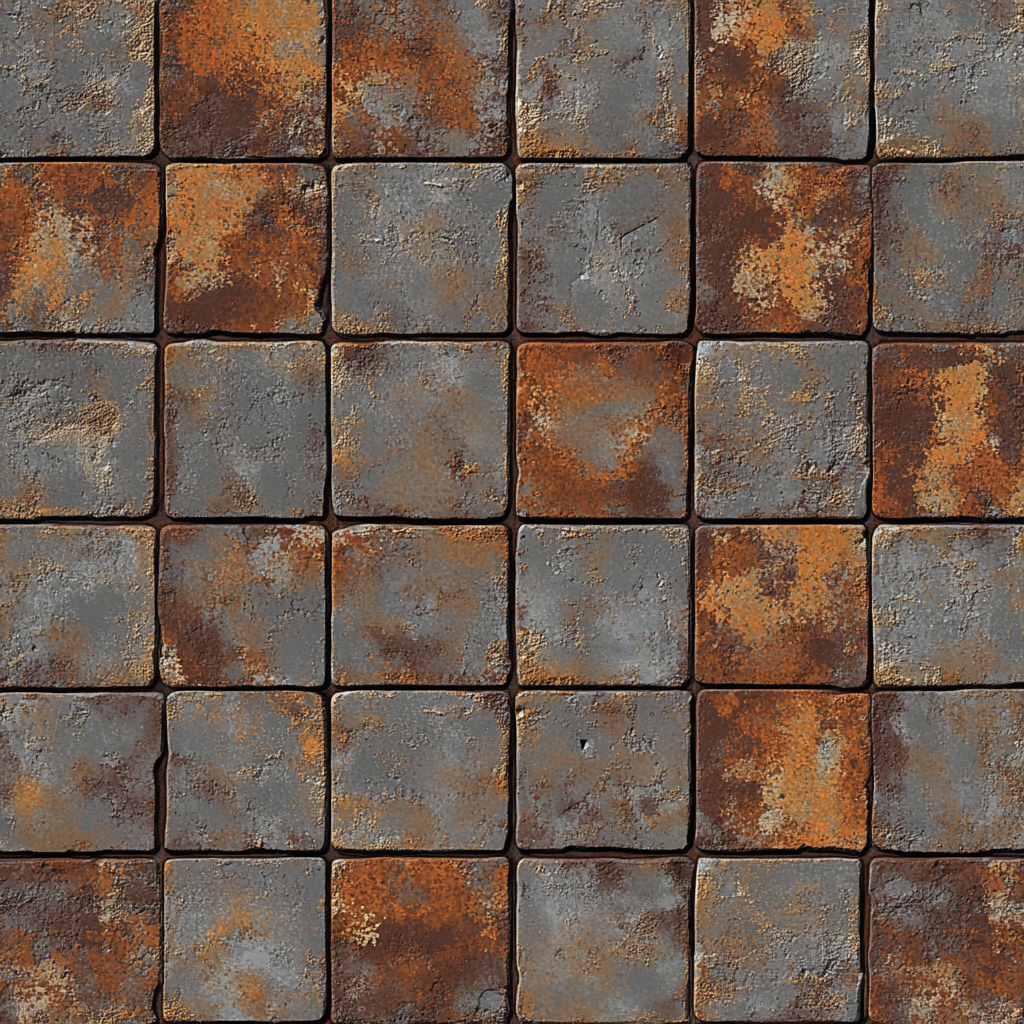 A Texture of Rusted Steel in Pixel Art