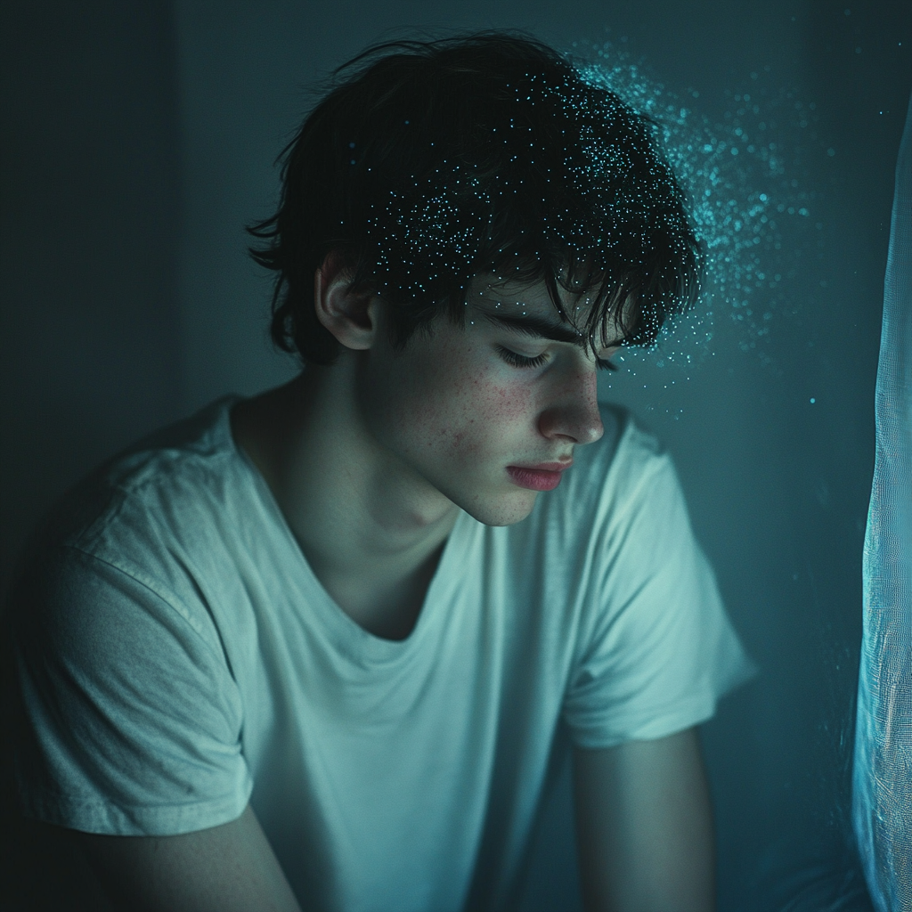 A Thoughtful Young Man Contemplating Mental Health Concerns