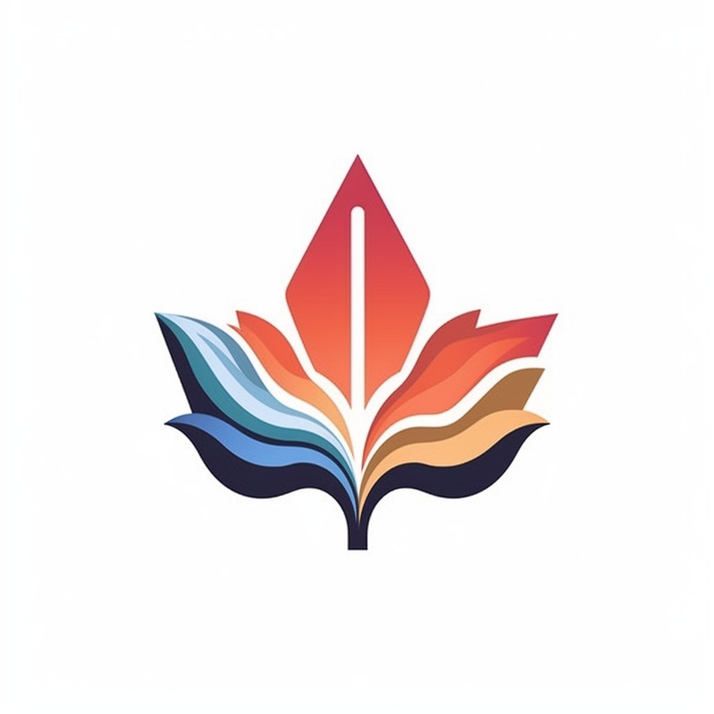 A Vancouver info website logo with Canadian elements