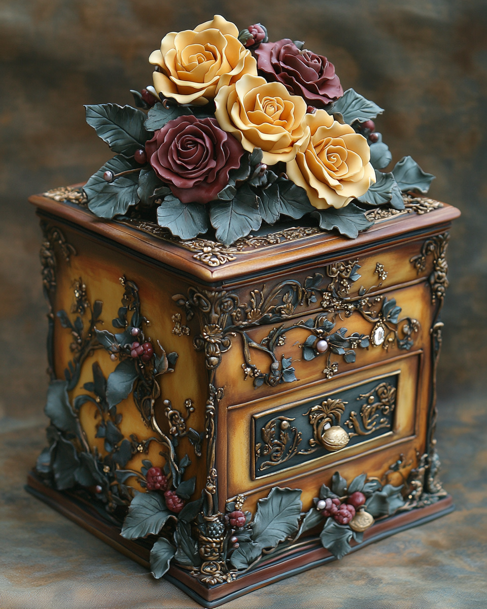 A Versailles-Themed Magical Music and Jewelry Cake