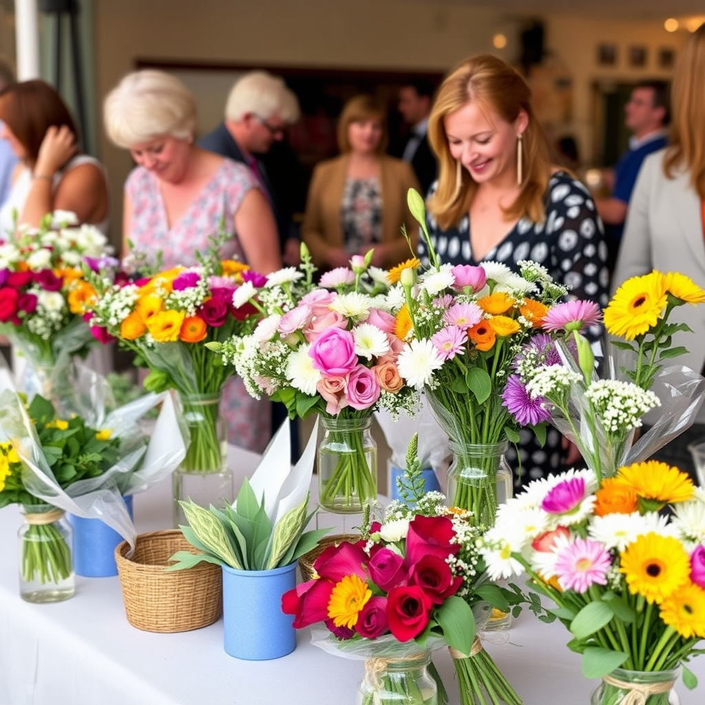 A Visitor-Created Bouquet Station