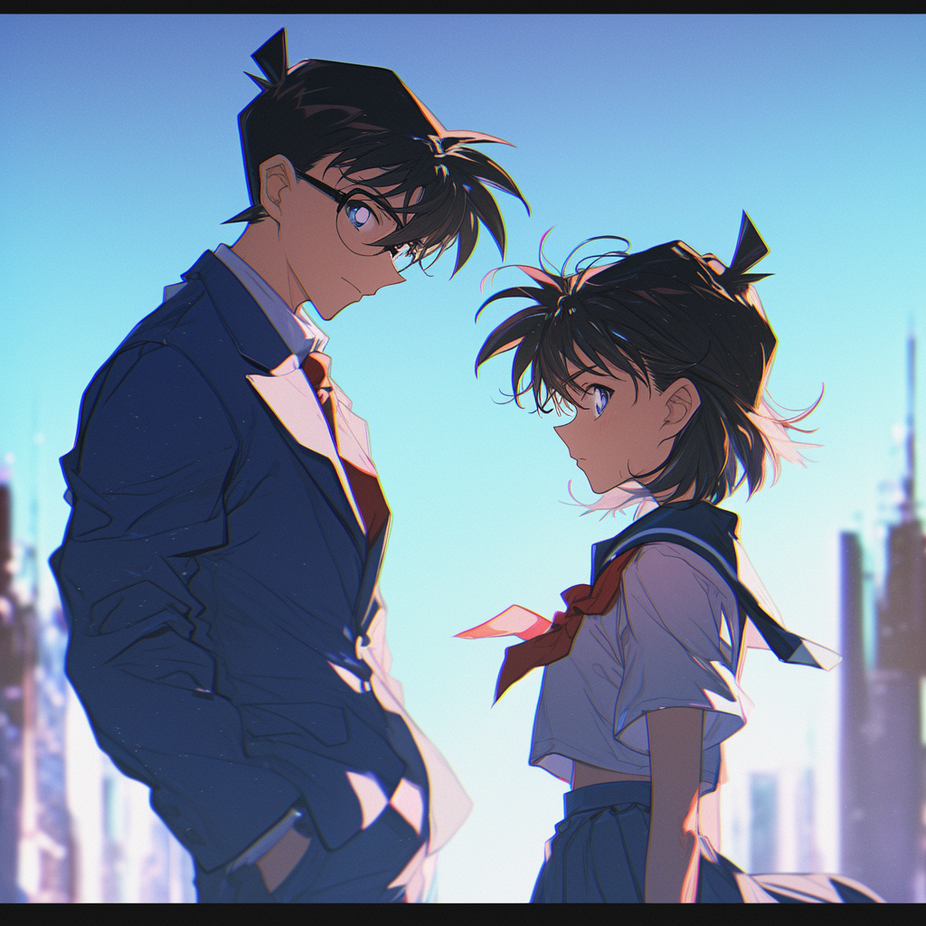 A Young Detective Girl and a Thoughtful Adult