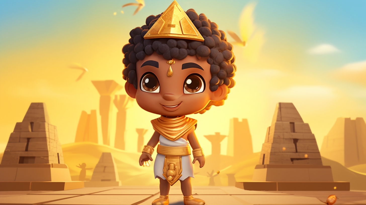 A Young Pharaoh Khufu in Egypt