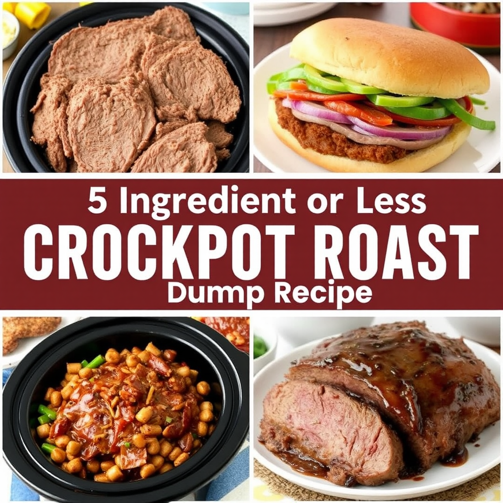 A collage of different delicious roast recipes.