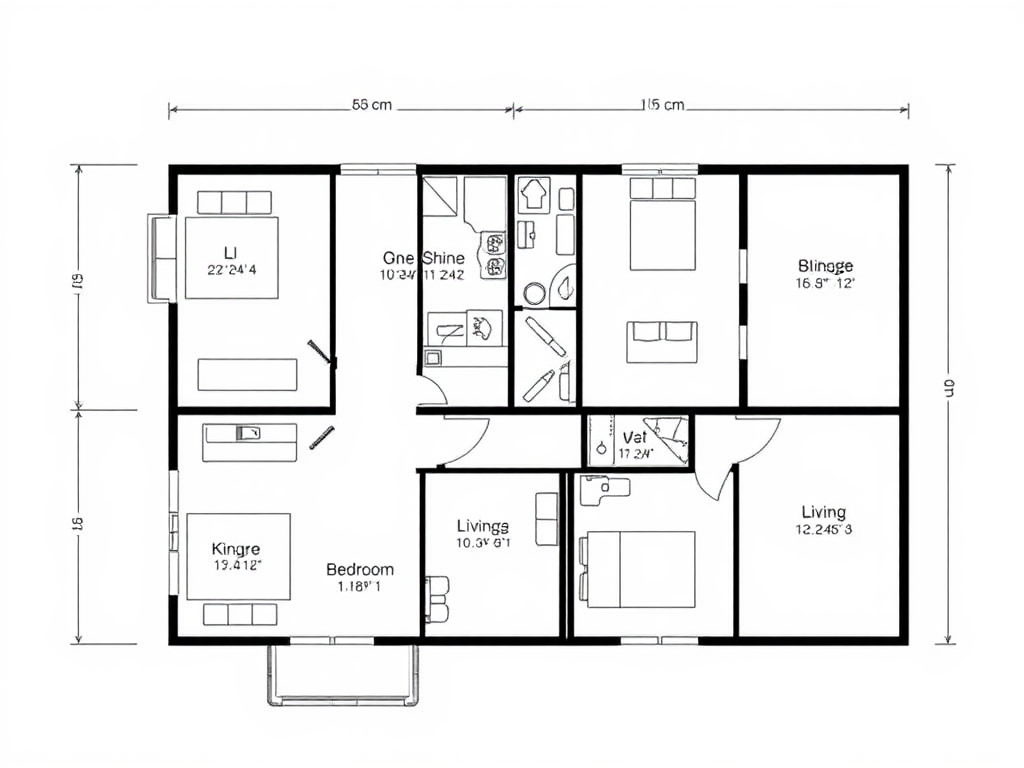 A detailed two-story modern home floor plan.