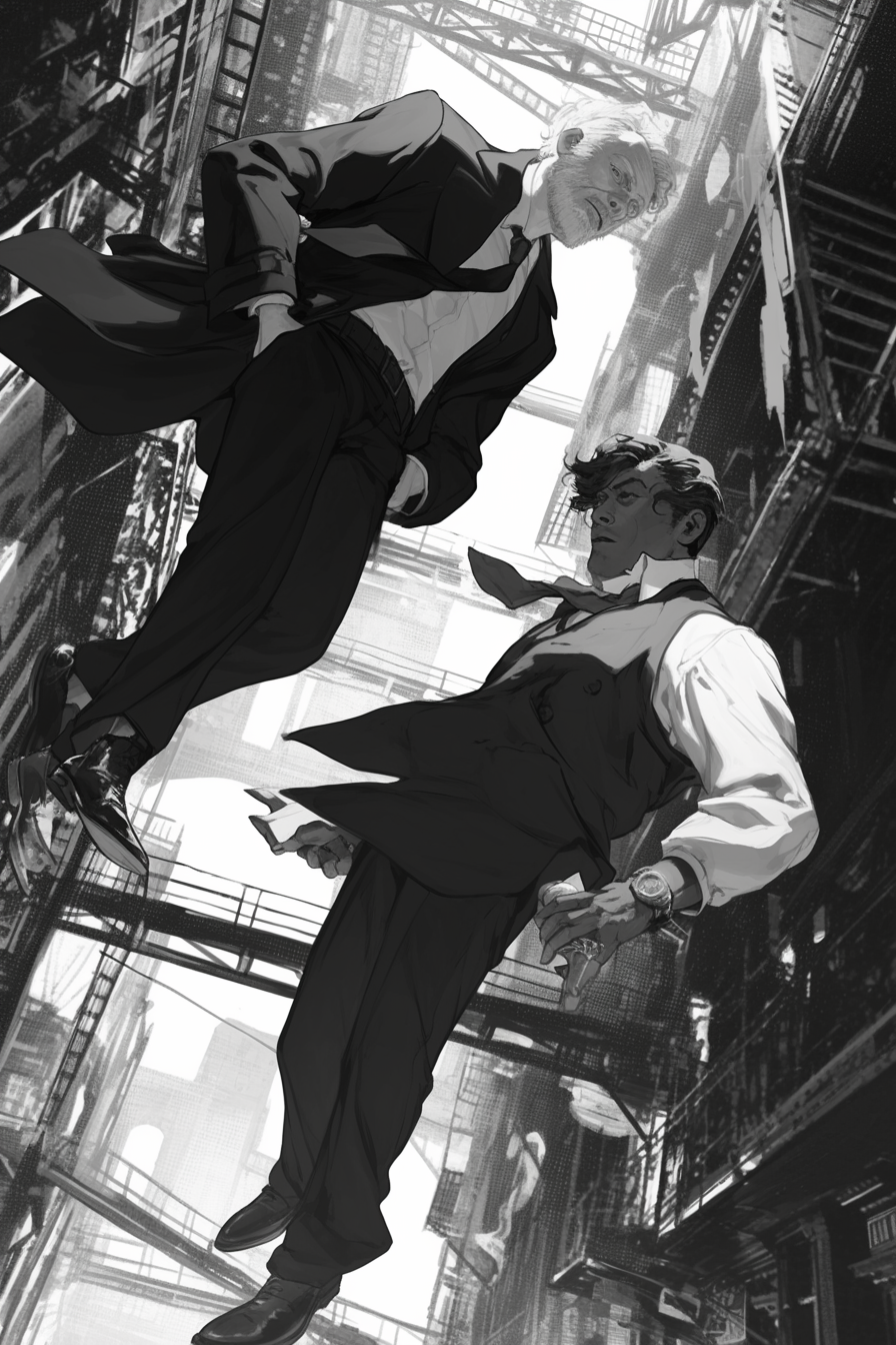 A detective and boy in noir New York