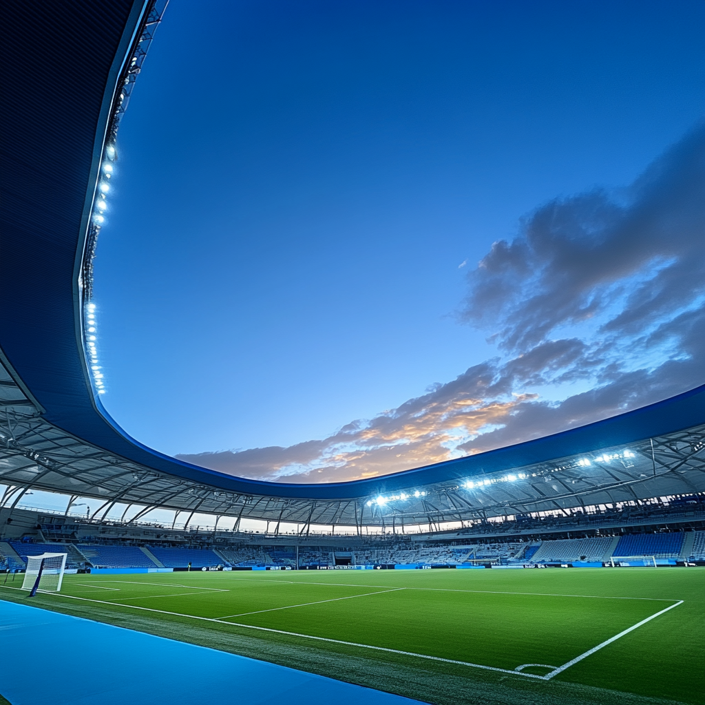 A football player's view of a modern stadium