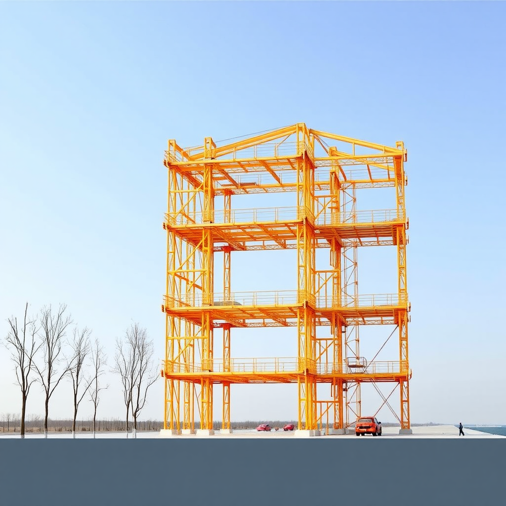 A futuristic building design called Tekla structure.